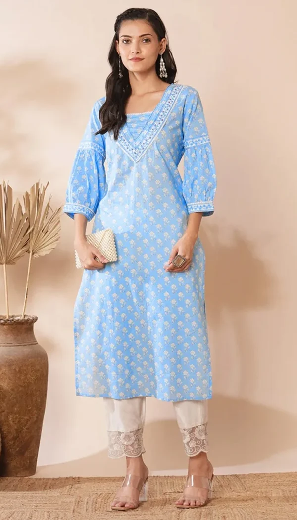 Blue Traditional Ethnic Costume